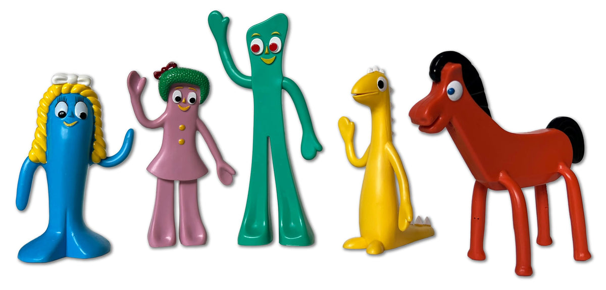 NJ Croce Gumby and Friends boxed set ready for display and collection