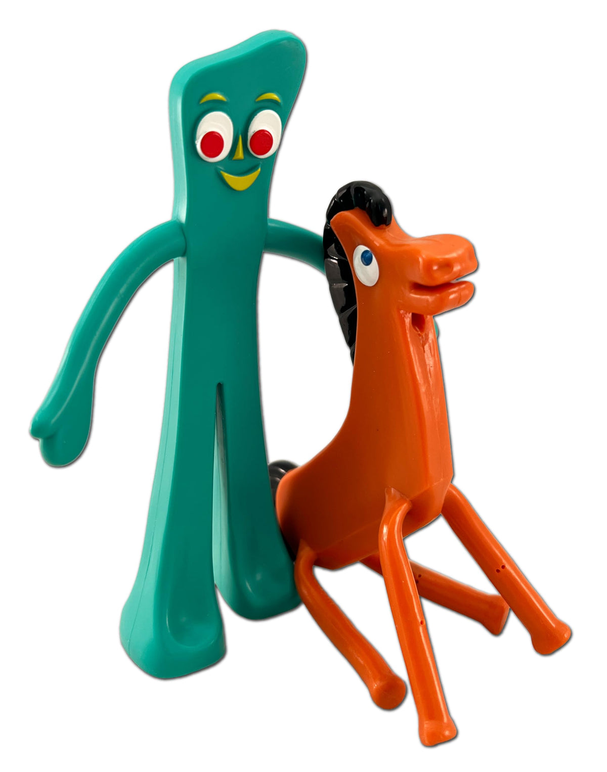 Bendable desk toy pair for creative stop-motion practice by NJ Croce.