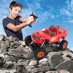 NKOK Blaze Monster Machines box art shows ready-to-run packaging