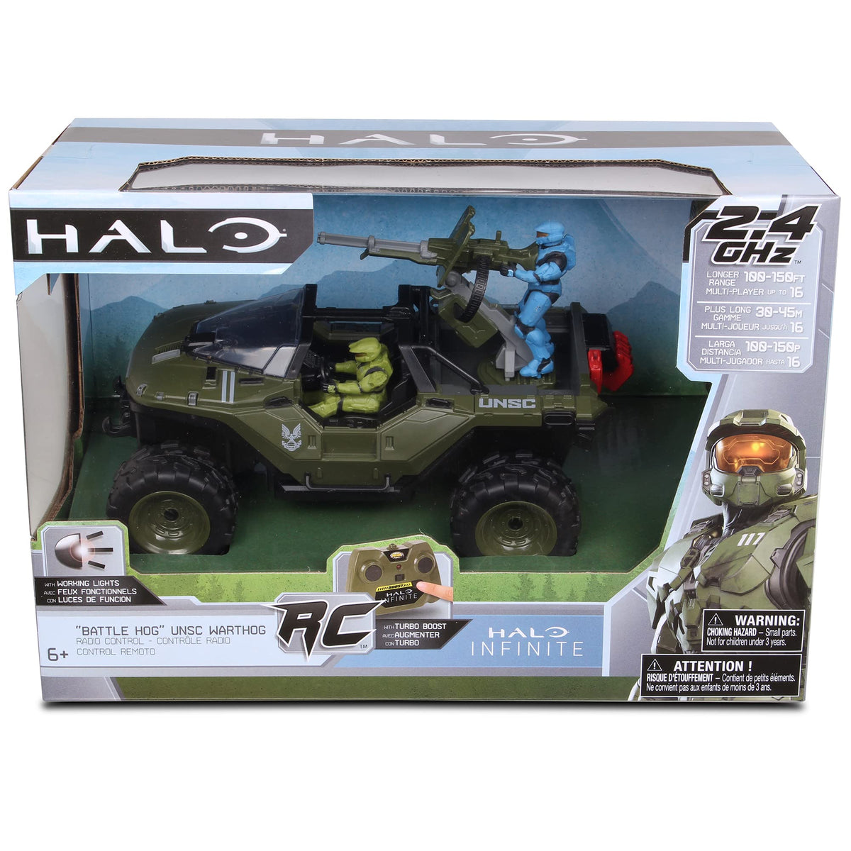 NKOK Halo Infinite RC Battle Hog front view with authentic styling and ready-to-race performance.