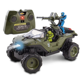 NKOK Halo Infinite RC Battle Hog side profile showing textured tires for improved grip.