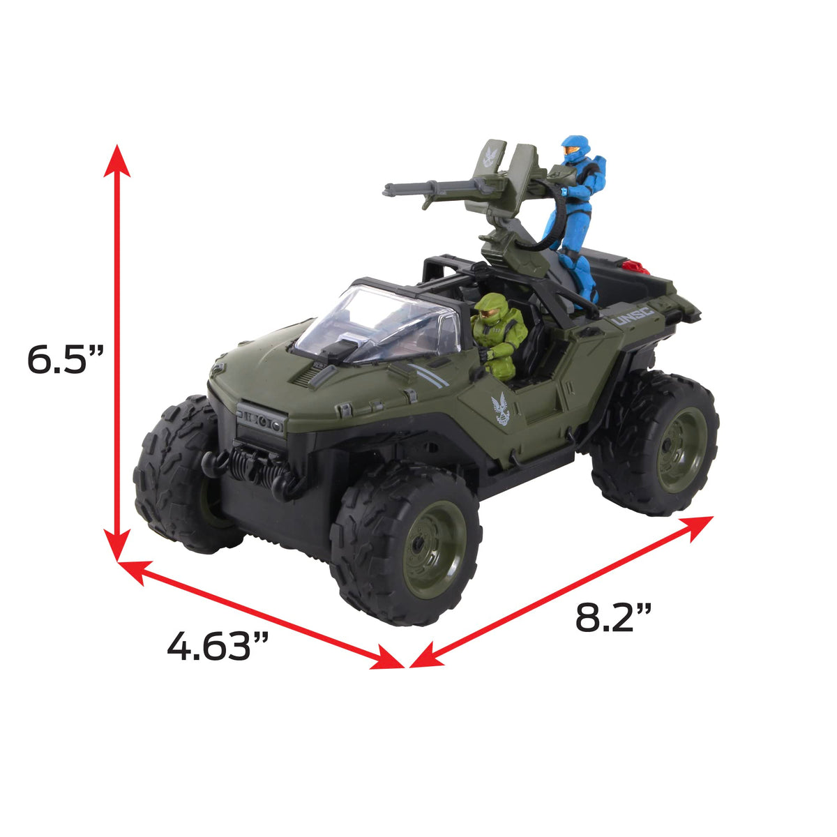 NKOK Halo Infinite RC Spartan MKVII cadet turret mounted for immersive play.