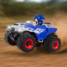 NKOK Sonic Racing CrossWorlds monster truck donut action highlights drifting possibilities