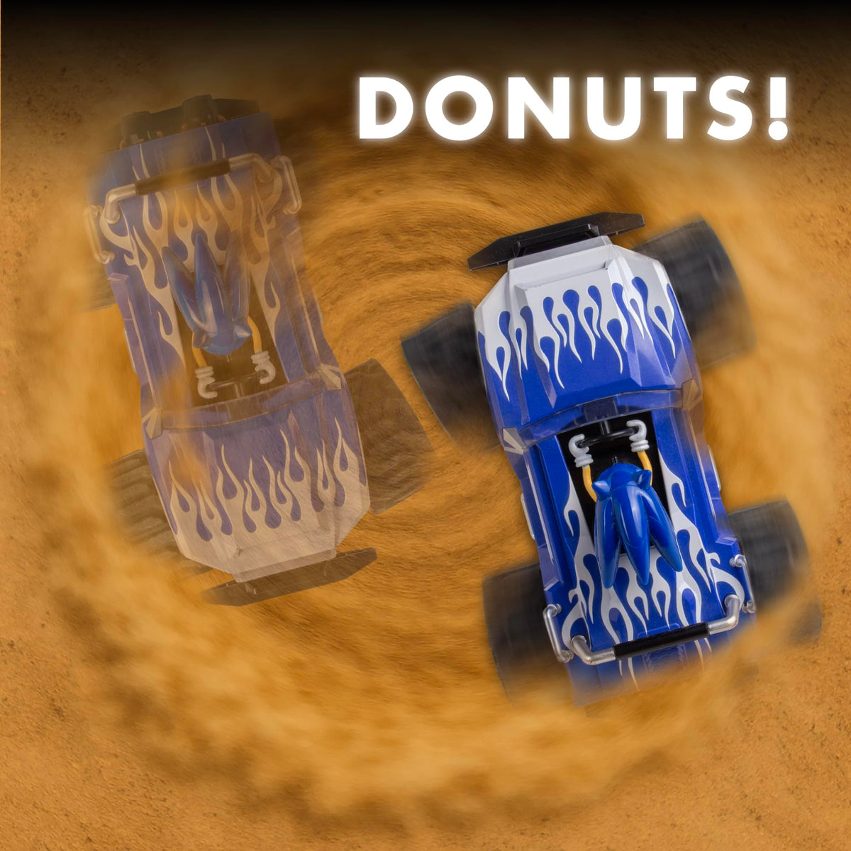 NKOK Sonic Racing CrossWorlds monster truck turbo button adds instant speed boost