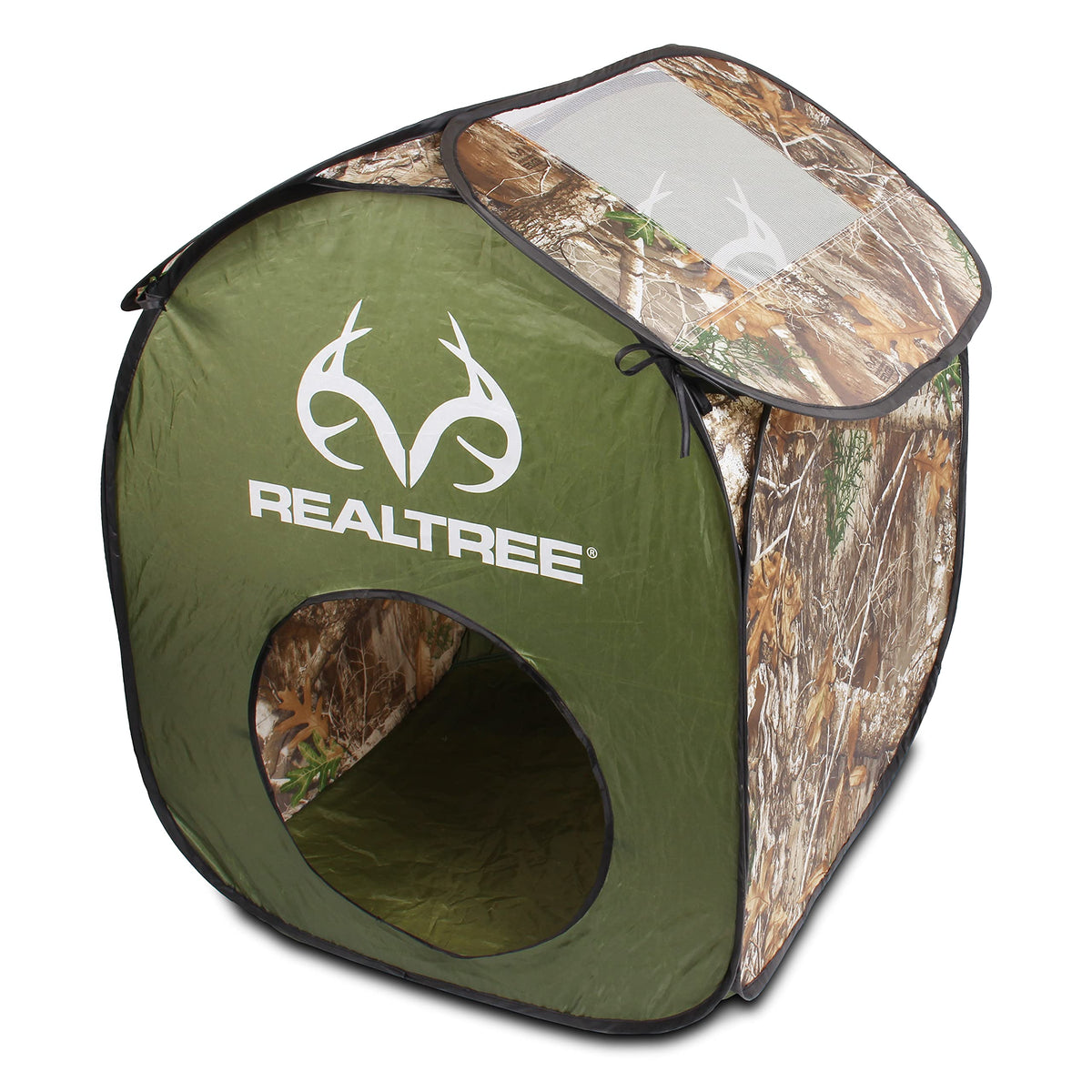 NKOK Realtree Play House mesh top for breathable interior and clear visibility.