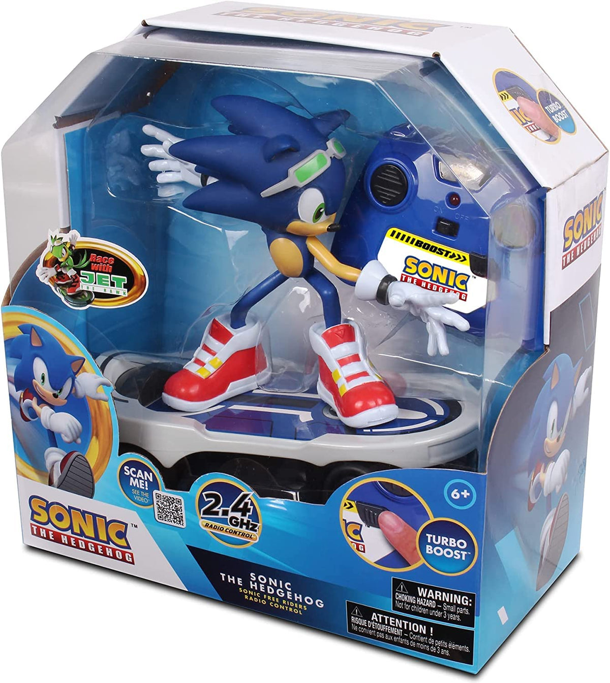 NKOK Sonic Free Rider on blue skateboard offers fast, imaginative play for kids