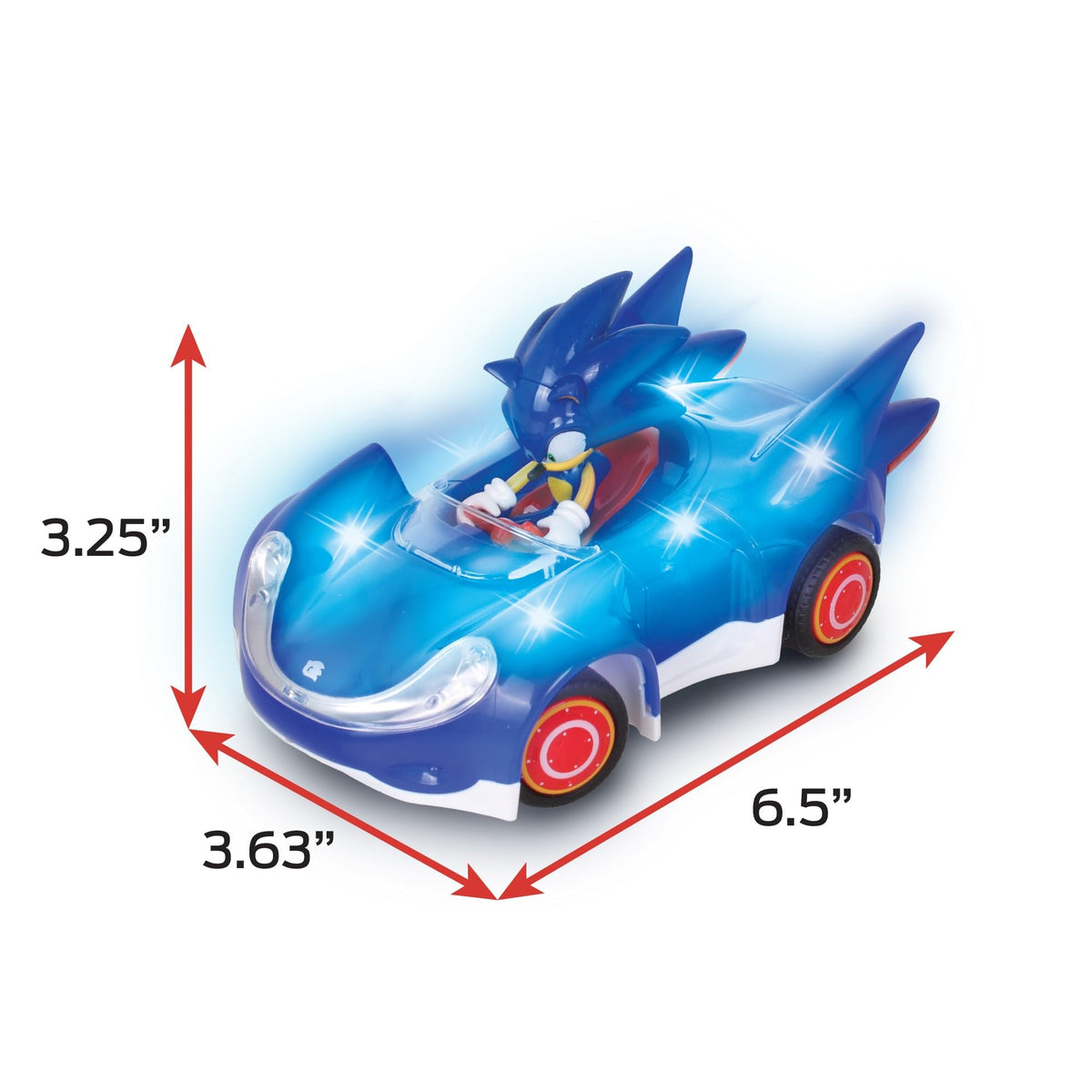 NKOK Sonic Glow Racer supports multi-vehicle play up to 16 cars without interference.