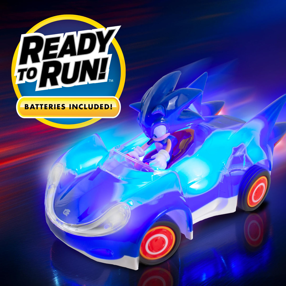 NKOK Sonic Glow Racer officially licensed SEGA product.