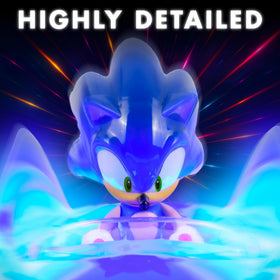 NKOK Sonic Glow Racer true-to-Sonic colors and detailed sculpting.