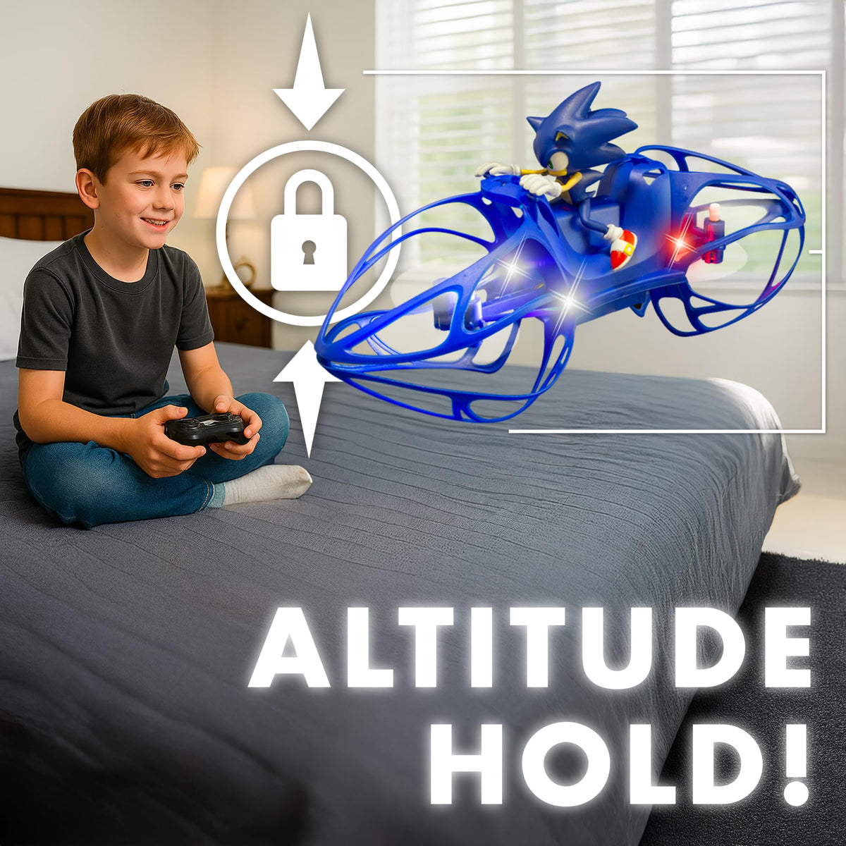 NKOK Sonic HoverBike remote range up to 150 feet for extended play