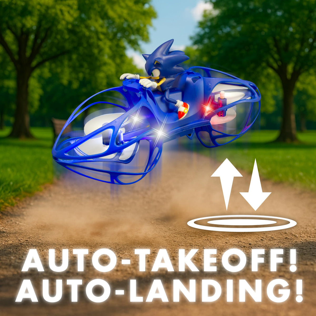 NKOK Sonic HoverBike USB charging keeps sessions going