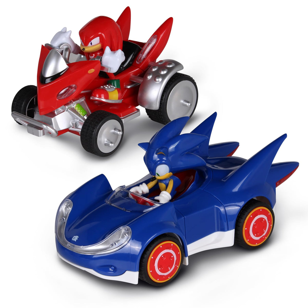 NKOK Sonic pullback racer with grippy tires for battery-free fun.