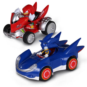 NKOK Sonic pullback racer with grippy tires for battery-free fun.