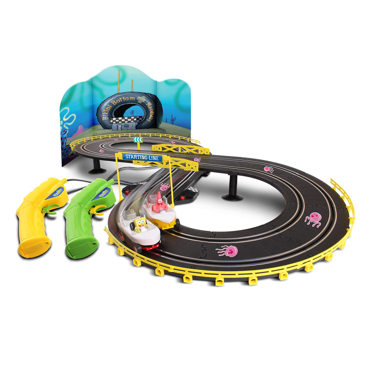 NKOK SpongeBob and Patrick dual controllers enable head-to-head gameplay.