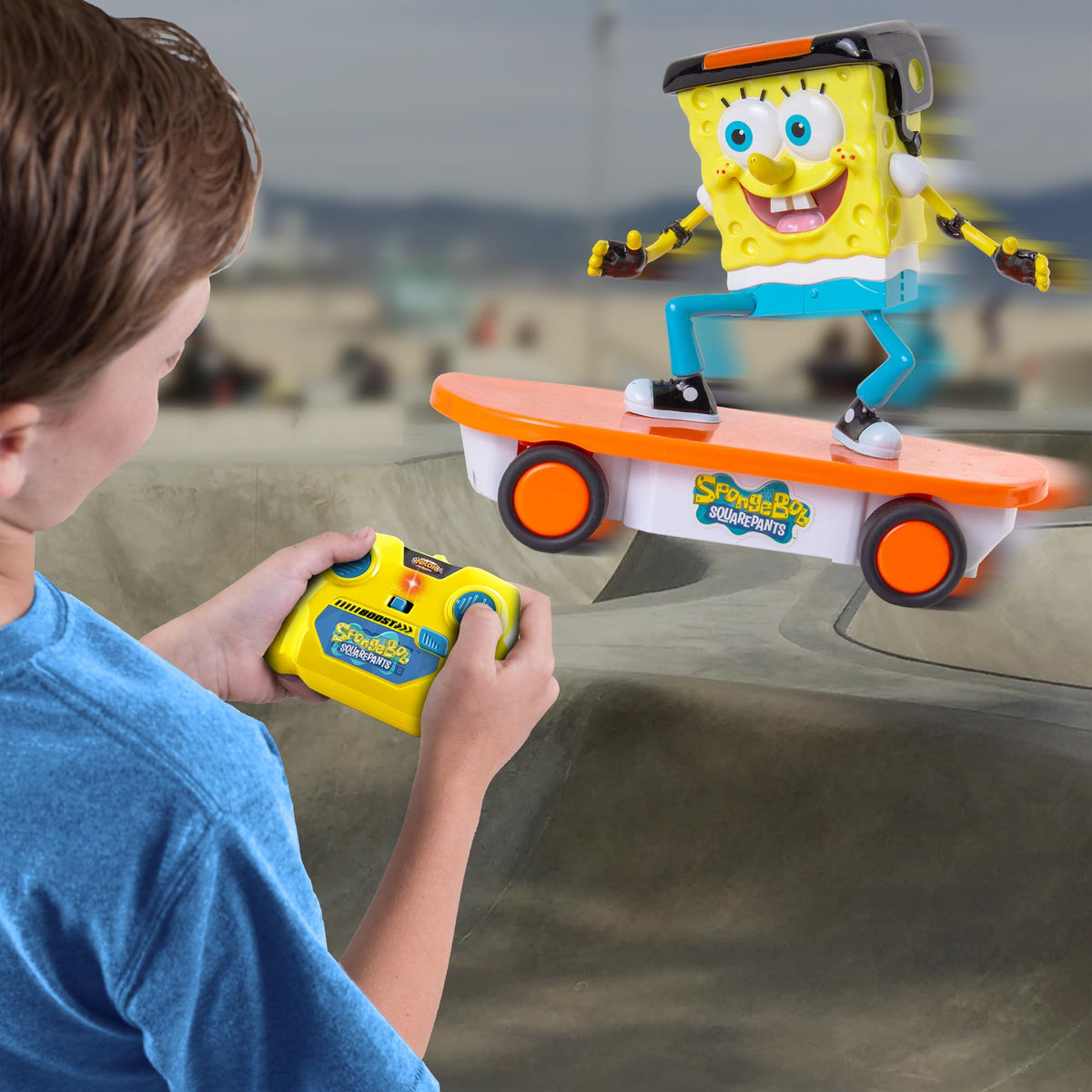 NKOK SpongeBob RC vehicle with turbo boost for exciting remote play.