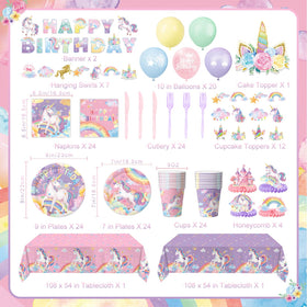 NKPDAXM unicorn napkins with two blended designs for chic party layers