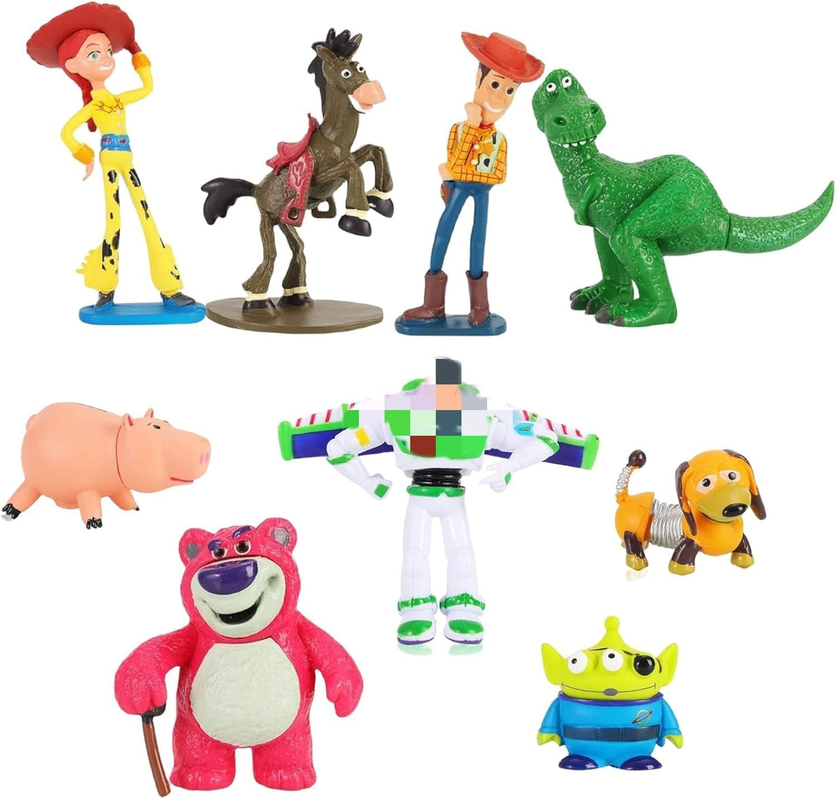 NLIEOPDA Woody and Buzz Lightyear PVC figurines set for collection and desk decor.