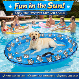 NNG 55x35 inch dog float ready for water fun