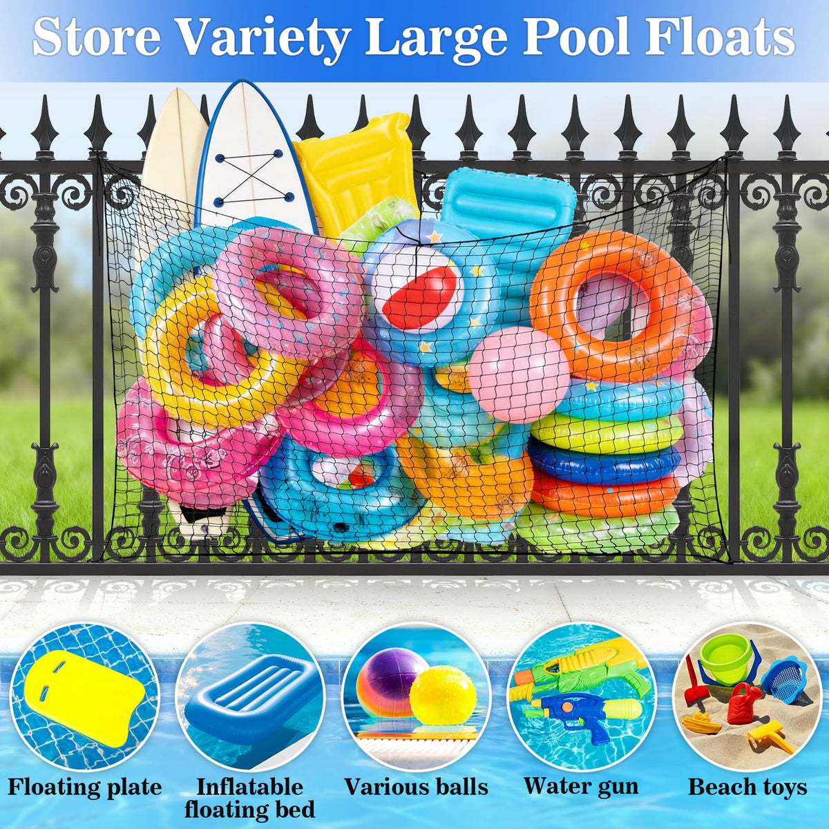 NNG durable polyester mesh material suited for outdoor pool use