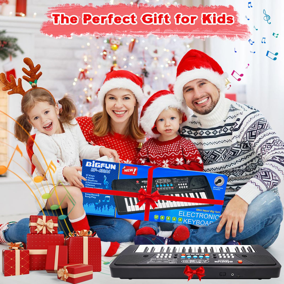 Noaideoi kids piano supports USB or batteries for practice anywhere.