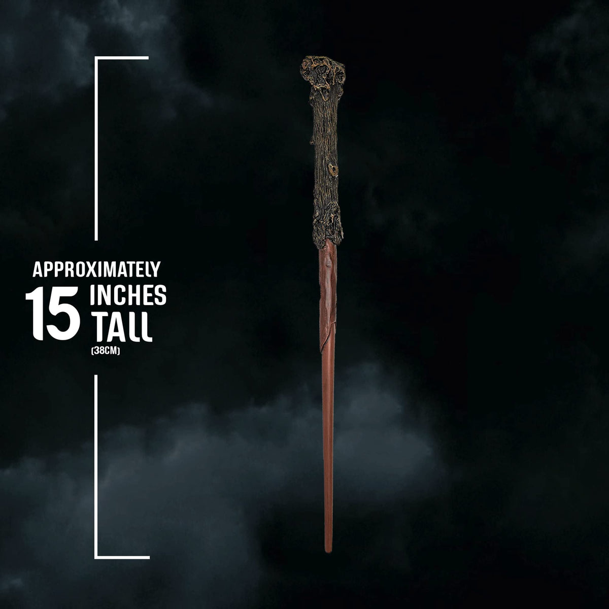 Harry Potter wand 14-inch full-length in display-ready packaging.