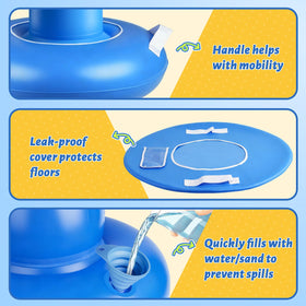 Base stability of the NOCNPSW bag filled with water or sand