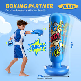 Boxing gloves included with the NOCNPSW punching bag