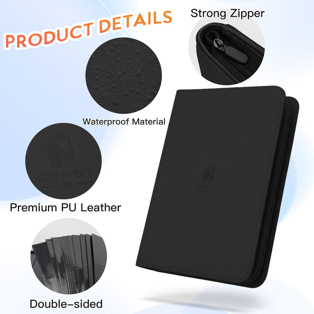 Nocyyert archival-safe sleeves prevent aging and keep cards clearly visible.