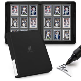 Nocyyert Toploader Binder front cover shows 324-card capacity for organized collection.