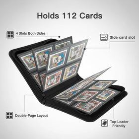 Nocyyert Toploader Binder with zipper security protects cards during transport.