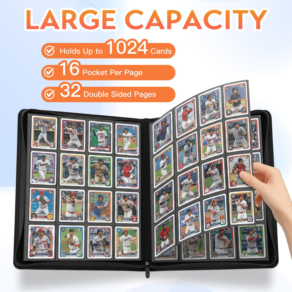 Nocyyert water-resistant zipper cover protects cards from dust and moisture.