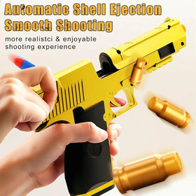 Nogevo Pro shell-ejecting toy gun ejecting shells for a realistic play experience.