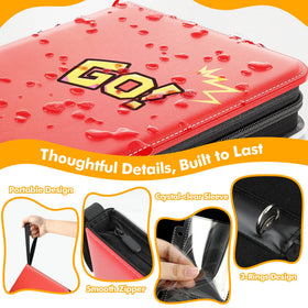 NOICARB 1080-card binder includes 60 removable pages for flexible organization.