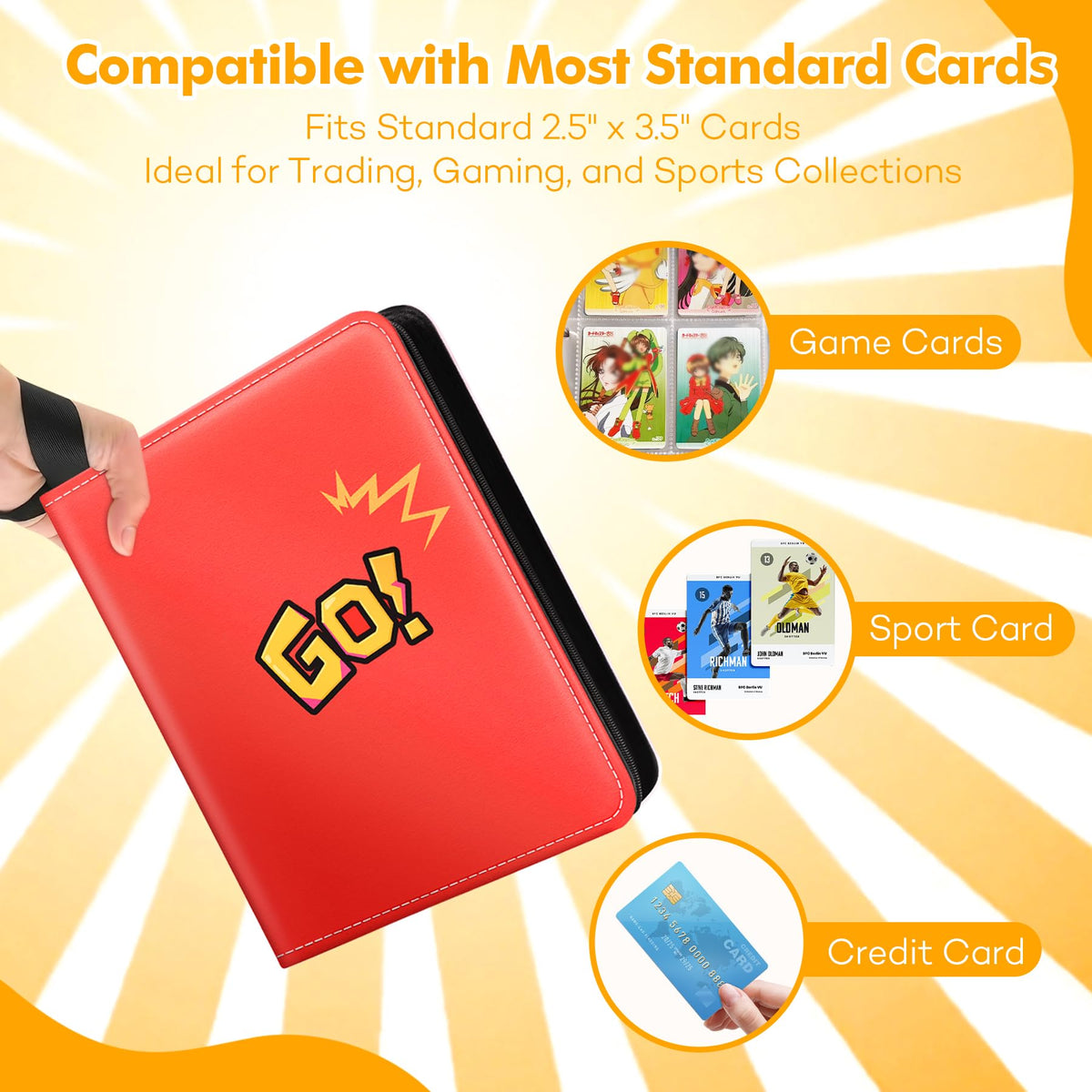 NOICARB 1080-card binder uses durable PU leather for long-lasting protection.