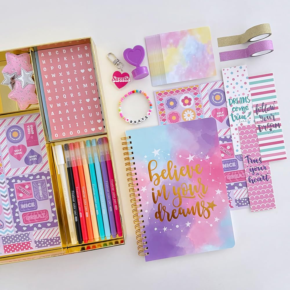 Nollh DIY Journal Kit glitter tape adds sparkle for crafts.