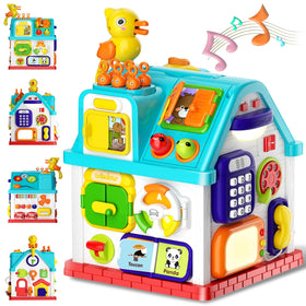 Noltola Toddler Musical Learning House front view supports imaginative play and early skills.