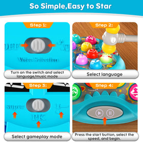 Noltola Whack Mole uses non-toxic ABS for safe kid play.