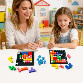 NONSOMPLE Brain Square 2.0 two-player action fosters teamwork.