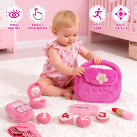 Noosuna purse phone with sounds enhances interactive storytelling during playtime