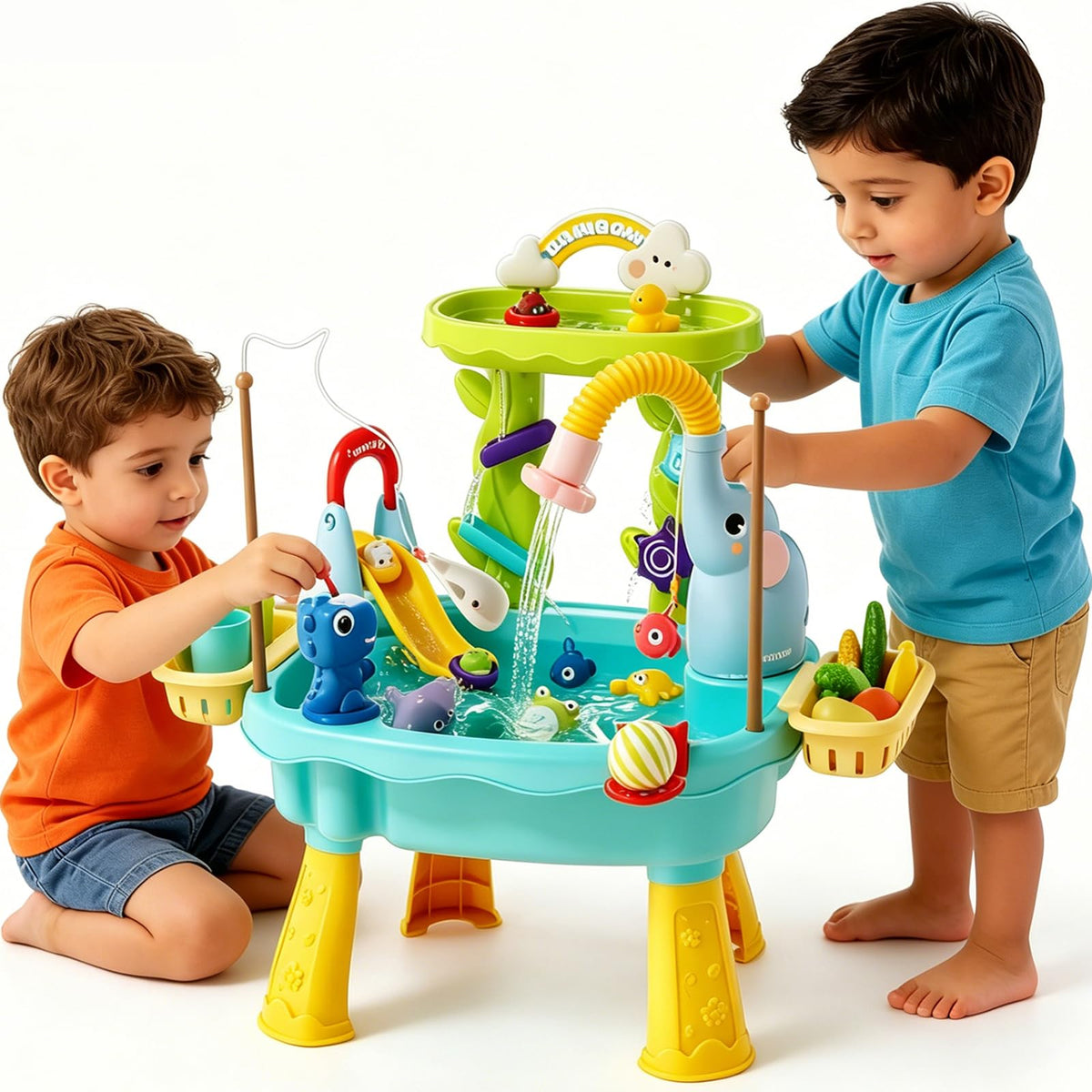NOPROB 2027 water table blue with electric pump for mess-free play.