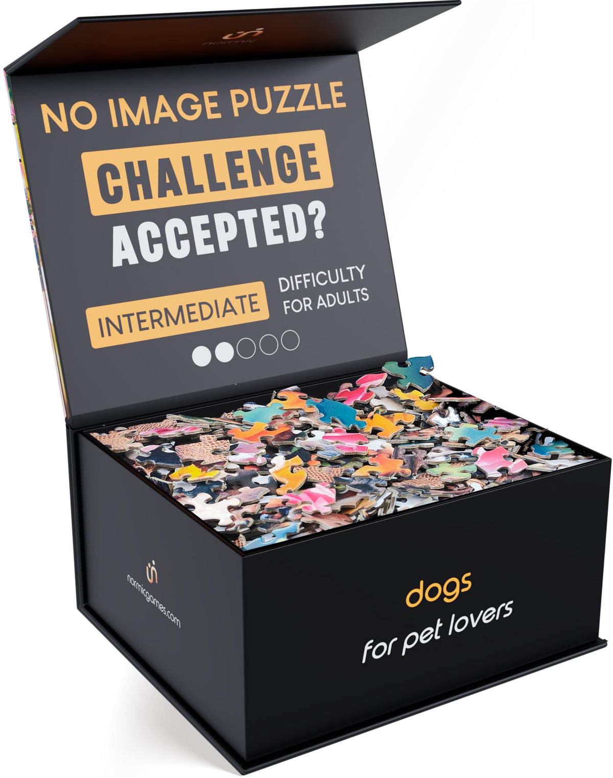 Normic no-image puzzle 1000-pieces for focused solo brain-teasing sessions.