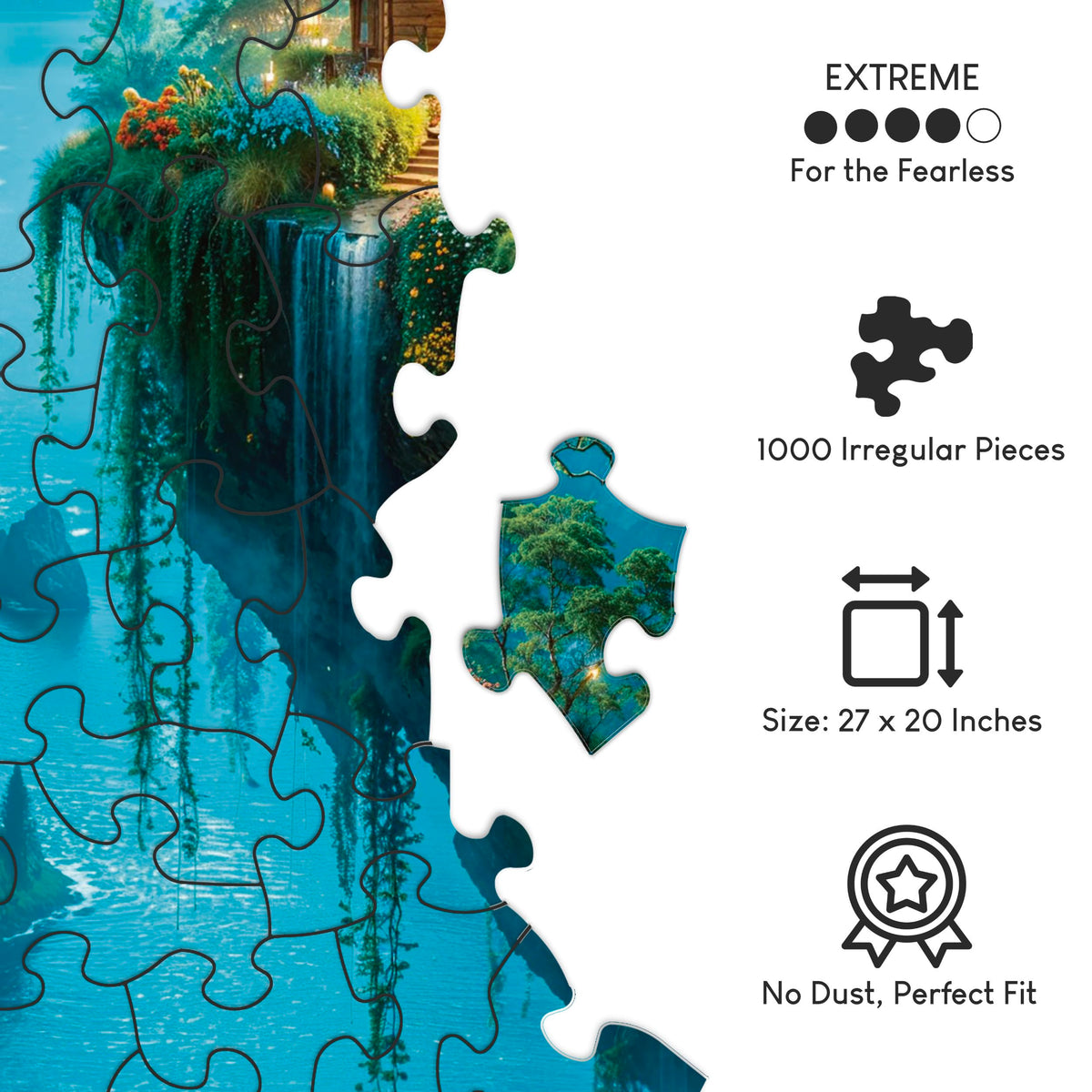 Irregular pieces from Normic challenge advanced puzzlers with precise fits.
