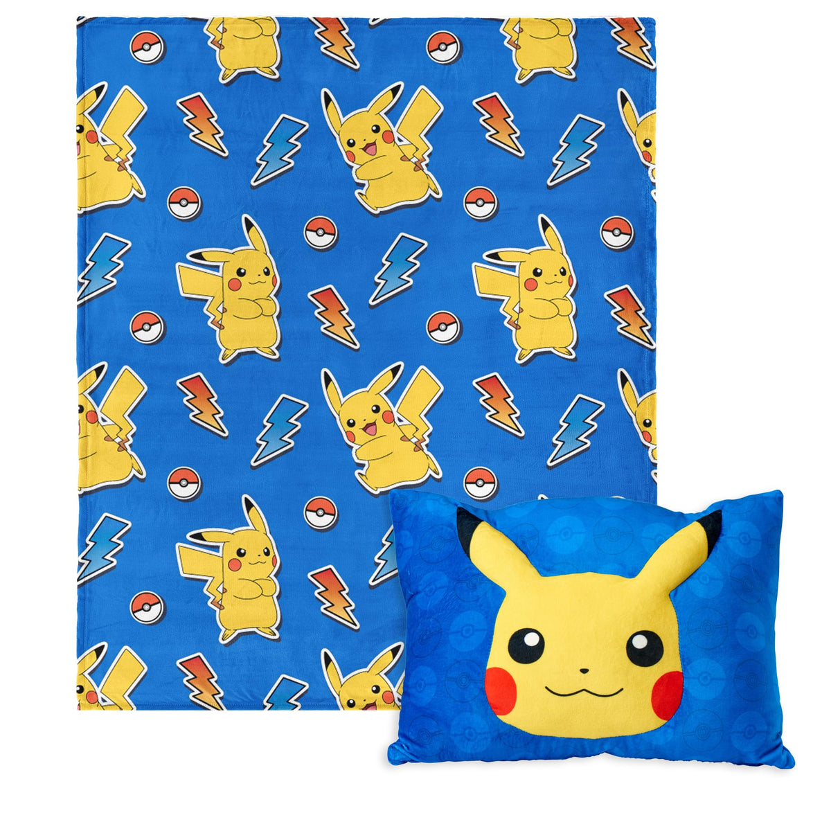 Northwest Pika Pika blanket design featuring Pikachu, cozy lounging essential.