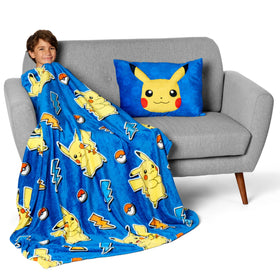 Northwest Pikachu 3D pocket pillow with carry straps for easy transport.