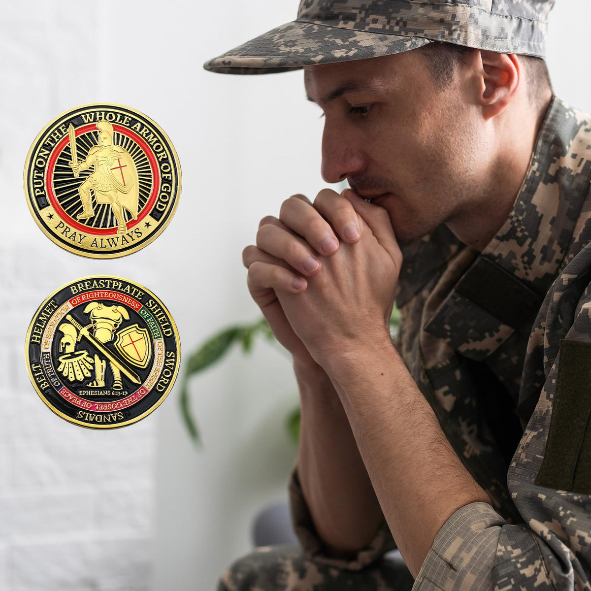 Nosiny Armor of God coin detailed design invites discussion