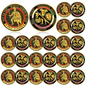 Nosiny Armor of God coin front design highlighting craftsmanship