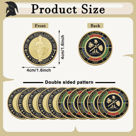 Nosiny Armor of God coins alloy material close-up highlights durable, quality craftsmanship.