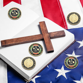 Nosiny Armor of God coins sturdy, ready for display or sharing.