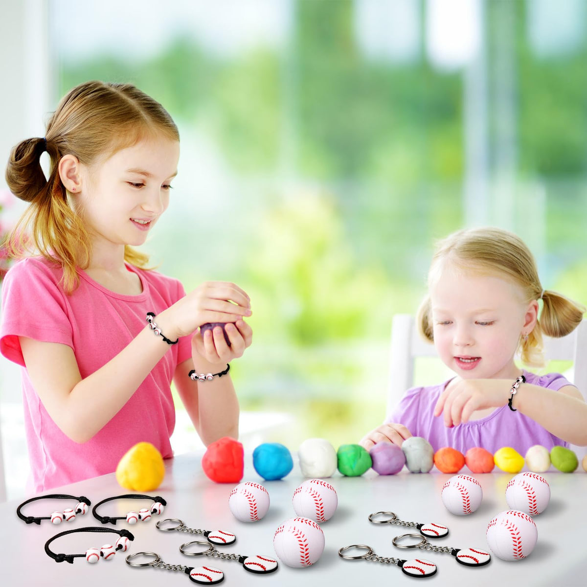 Nosiny baseball favors display adds convenient, ready-to-distribute party gifts