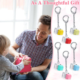 Lightweight, portable keychain with chain and lobster clasp